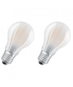 OSRAM Lot de 2 Ampoules LED E27 standard dépolie 8 W équivalent a 75 W blanc froid