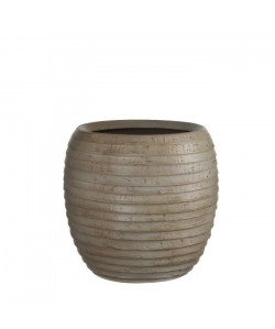 MICA Vase rond Lloyd  Marron taupe  Ř 29 x H 32 cm