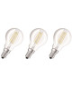 OSRAM Lot de 3 Ampoules LED E14 sphérique claire 4 W équivalent a 40 W blanc chaud