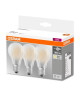 OSRAM Lot de 3 Ampoules LED E27 standard dépolie 7 W équivalent a 60 W blanc chaud