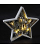 Étoile de Noël lumineuse a poser en bois 39x5 cm