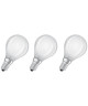 OSRAM Lot de 3 Ampoules LED E14 sphérique dépolie 4 W équivalent a 40 W blanc chaud