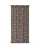 Voilage Seville  8 oeillets  Motif design  135 x 245 cm  Chocolat