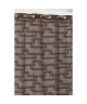 Voilage Seville  8 oeillets  Motif design  135 x 245 cm  Chocolat