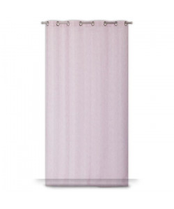 Voilage CABOURG 8 oeillets  Rose  140 x 245 cm