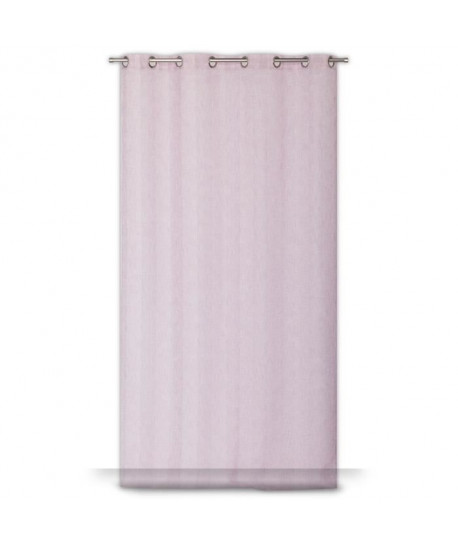 Voilage CABOURG 8 oeillets  Rose  140 x 245 cm