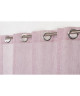 Voilage CABOURG 8 oeillets  Rose  140 x 245 cm