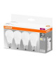 OSRAM Lot de 4 Ampoules LED E27 standard dépolie 9 W équivalent a 60 W blanc chaud