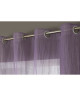 Voilage MILLEPLIS 8 oeillets effet plissé 130 x 245 cm  Violet