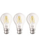 OSRAM Lot de 3 Ampoules LED B22 standard claire 7 W équivalent a 60 W blanc chaud