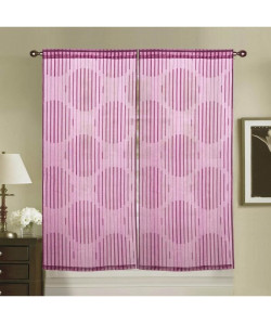 Paire de vitrage MIRAGE  2x60x160 cm  Rose fuchsia