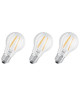 OSRAM Lot de 3 Ampoules LED E27 standard claire 6,5 W équivalent a 60 W blanc froid