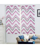 Paire de voilages Zig Zag  60x120 cm  Rose fuchsia