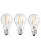 OSRAM Lot de 3 Ampoules LED E27 standard claire 6,5 W équivalent a 60 W blanc froid