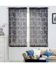 Paire de voilage vintage 60x160 cm  Noir