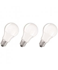 OSRAM Lot de 3 Ampoules LED E27 standard dépolie 10,5 W équivalent a 75 W blanc froid