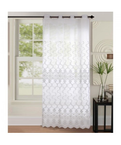 Voilage macramé 140x260 cm Blanc