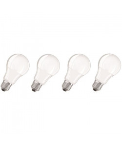 OSRAM Lot de 4 Ampoules LED E27 standard dépolie 9 W équivalent a 60 W blanc froid