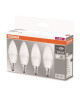 OSRAM Lot de 4 Ampoules LED E14 flamme dépolie 5 W équivalent a 40 W blanc froid