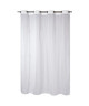 Voilage motif Tirets 140x240cm Blanc