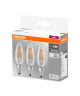 OSRAM Lot de 3 Ampoules LED E14 flamme claire 4 W équivalent a 40 W blanc froid