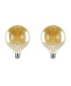 INTEGRAL LED Lot de 2 ampoules décoratives G125 E27 2,5 W équivalent a 40 W