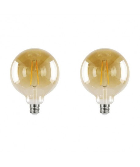 INTEGRAL LED Lot de 2 ampoules décoratives G125 E27 2,5 W équivalent a 40 W