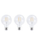 XQLite Lot de 3 Ampoules bulle LED E27 XQ1610 6 W équivalent a 60 W blanc chaud