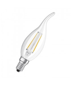 OSRAM Ampoule LED E14 flamme coup de vent 2 W équivalent a 25 W blanc chaud