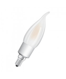 OSRAM Ampoule LED E14 flamme coup de vent dépolie 4,5 W équivalent a 40 W blanc chaud dimmable variateur