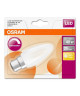 OSRAM Ampoule LED B22 flamme dépolie 4,5 W équivalent a 40 W blanc chaud dimmable variateur