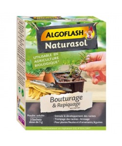 ALGOFLASH NATURASOL Poudre soluble pour bouturage & repiquage  5 x 5 g