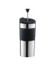 BODUM TRAVEL PRESS Mug a piston en inox double paroi 0.35 l Noir