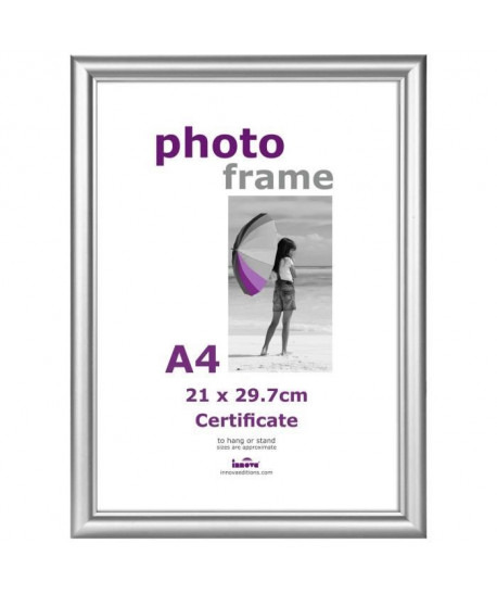 CERTIFICAT Cadre photo 21x29,7 cm Argent