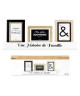 THE HOME DECO FACTORY Lot de 3 cadres photos  Bois  58,7x3,6x23,5 cm  Noir et blanc