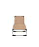 BEAU RIVAGE Chaise longue aluminium et textilene Monoi  Taupe