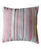 O\'CBO Coussin déhoussable BRISE 52x52 cm  Rose et blanc