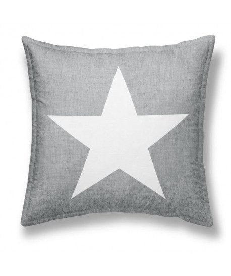 TODAY Coussin déhoussable Chambray Coton GIRL STAR  40x40cm