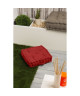 FINLANDEK Coussin de sol IMATRA, 100 % coton, rouge, 40x40x10 cm