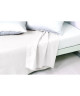 VENT DU SUD Drap plat PALACE 100% coton  240x300 cm  Blanc neige