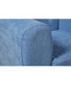 ARTHUR Fauteuil enfant pieds bois chene  Tissu  Bleu  Scandinave  L 56 x P 45 cm
