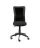 GILL Chaise de bureau  Tissu noir  Style contemporain  L 55 x P 56 cm
