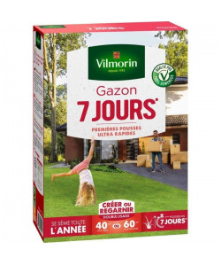 VILMORIN Semences de gazon 7 jours  1 kg