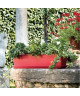 DEROMA Jardiniere Miramare  50 x 17 x H 14,5 cm  8 L  Rouge griotte