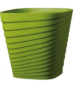 DEROMA Pot Slinky  Carré  30 x 30 x H 30 cm 17,6 L  Vert anis