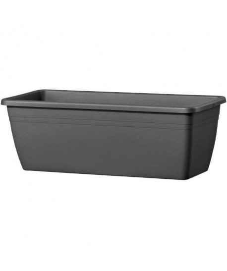 DEROMA Jardiniere Miramare  40 x 17 x H 14,5 cm  6 L  Gris anthracite