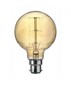 SYLVANIA Ampoule décorative Vintage globe 125 B22 60 W a incandescence