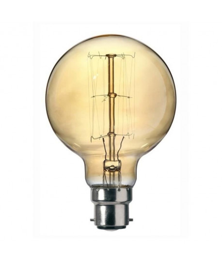 SYLVANIA Ampoule décorative Vintage globe 125 B22 60 W a incandescence