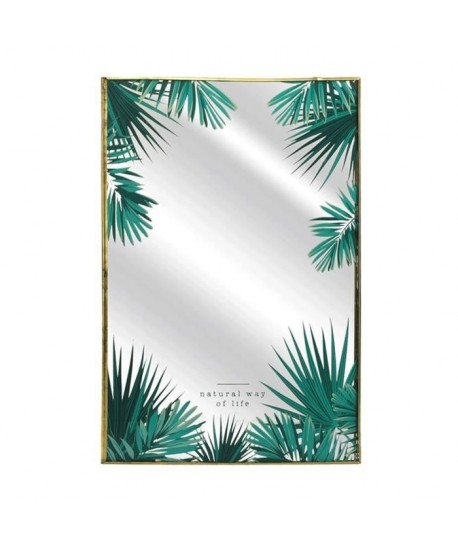 TOTALLY ADDICT Déco murale miroir Jungle  20x42 cm