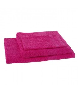 JULES CLARYSSE Lot de 1 serviette  1 drap de bain  1 gant de toilette Viva  Rose